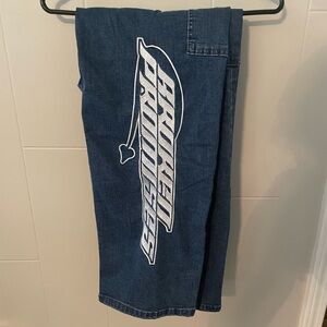 Broken Promises Embroidered Denim Jeans